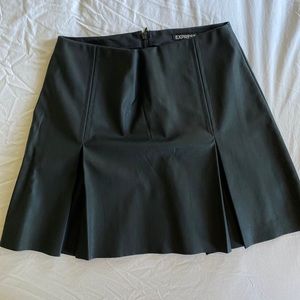 Faux leather skirt
